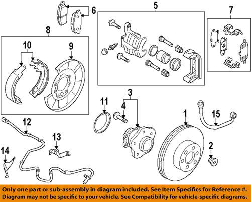 Nissan oem 43206ck000 rear brake rotor/disc/disc brake rotor