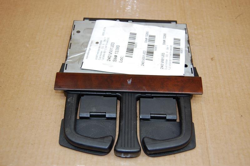 99 00 01 02 03 04 05 vw jetta golf gti in dash cup holder woodgrain 1j0 858 601 