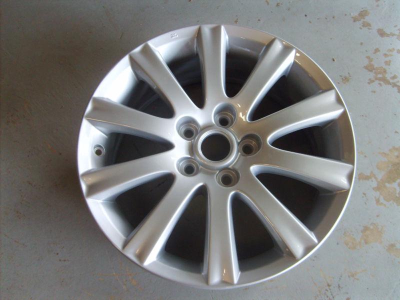 2010-2012 mazda cx-7 wheel, 17x7, 10 spoke full face painted silver