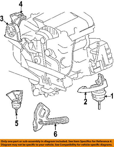 Chrysler oem 4880403ae engine torque strut mount-rear mount