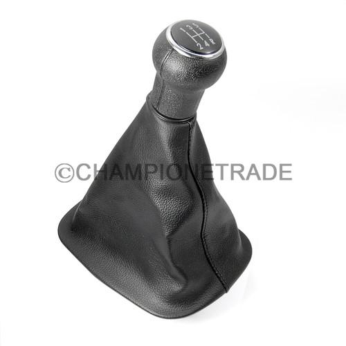 Black 5 speed leatherette gaitor gear shift knob for vw passat b5 b5.5 96-05 new