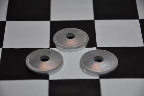 5/16" id round aluminum snowmobile stud backers qty 100