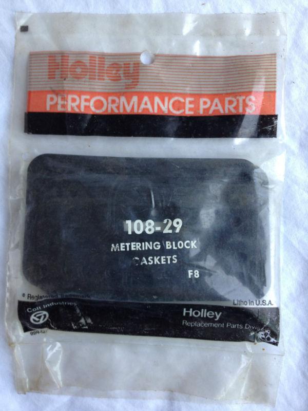 5 piece nos new holley performance parts 108-29 gasket kit metering block