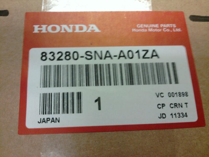 2006 to 2008 honda civic driver's side (left) sun visor assembly -oem- dark gray