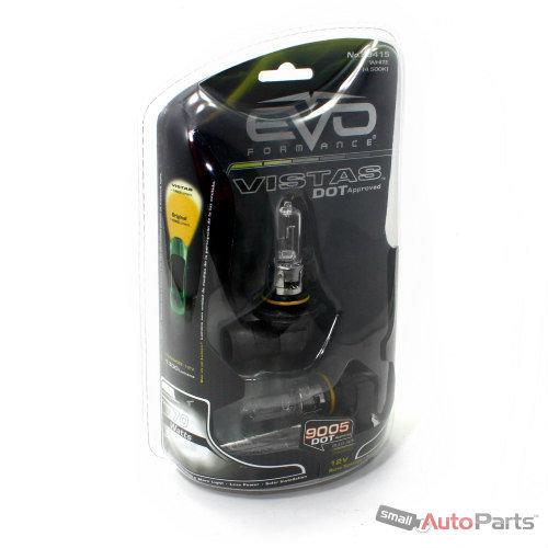 (2) vistas white 9005 car-truck headlight headlamp bulbs 4500k dot approved