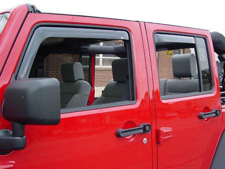 Wrangler wade in-channel window deflectors by westin - 72-51495