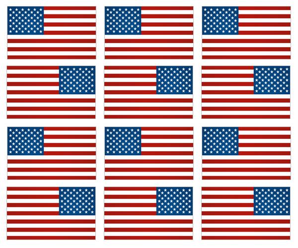 American flag decal 12 2"x1.2" mirrored usa hard hat helmet sticker zu1