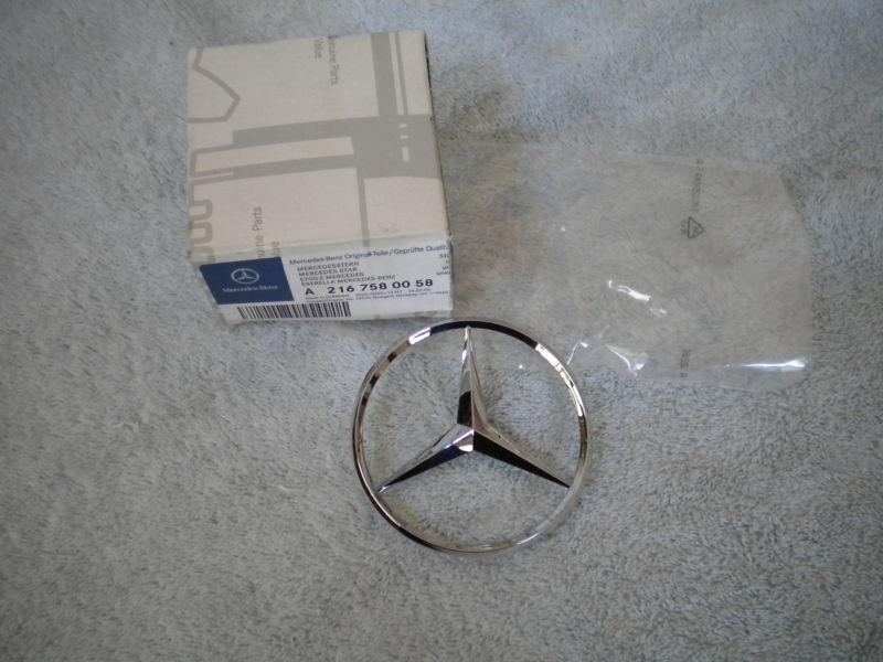 Genuine mercedes benz  cl class trunk star emblem. new oem-no reserve