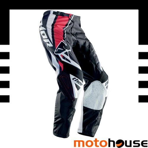 Thor mens phase stripe pants mx offroad dirt motocross red black white 