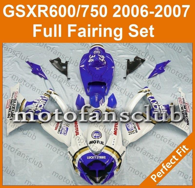 Fit suzuki gsxr 750 gsxr 600 06 07 gsx-r 2006 2007 fairing bodywork k6 #26 b