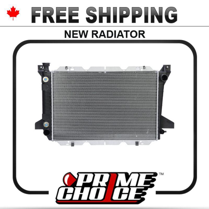 New direct fit complete aluminum radiator 100% leak tested for 5.0l-5.8l-7.5l