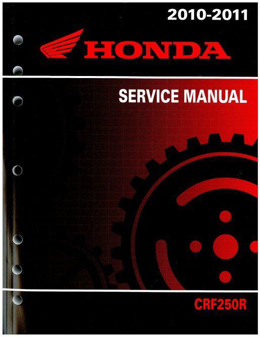 2010 2011 honda crf250r motorcycle oem service repair shop manual new