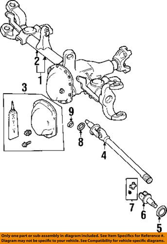 Jeep oem 4864840ab front axle & carrier-axle housing