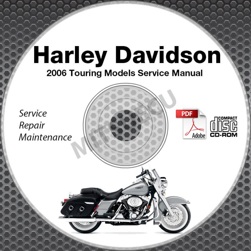 2006 harley davidson street road electra glide king touring service manual cd