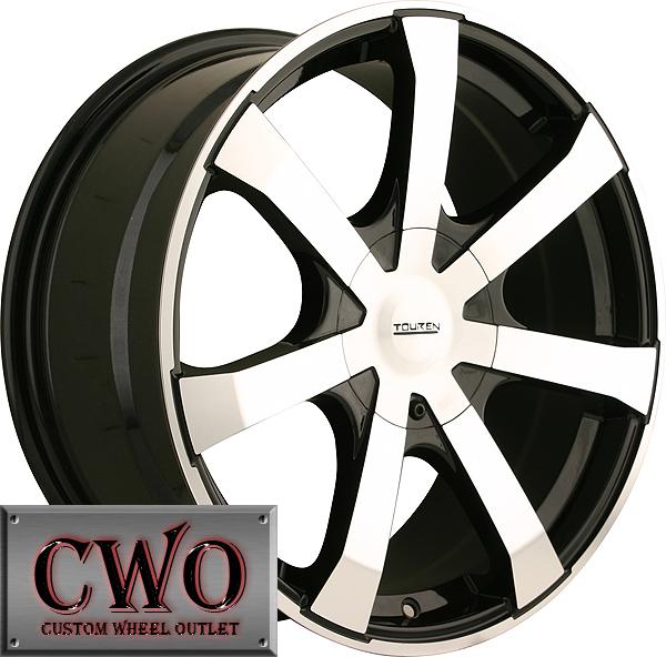 16 black touren tr90 rims 5x110/5x115 5 lug g6 hhr malibu grand am prix cts cwo