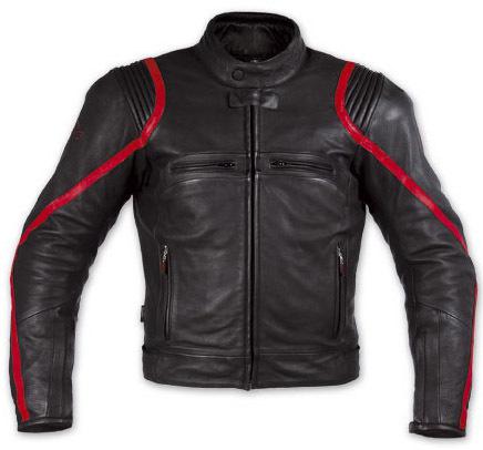 Red stripe-leather motorcycle jacket motorbike racing biker jacket s m l xl xxl