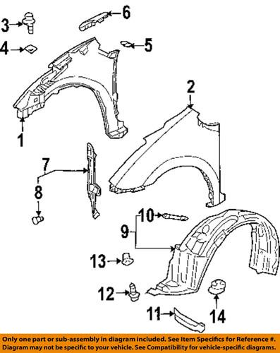 Toyota oem 5385147030 fender-fender liner pad