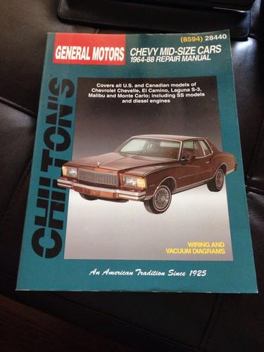 Chilton's 1964-1988 chevy mid sized cars all us & canadian models repair manual