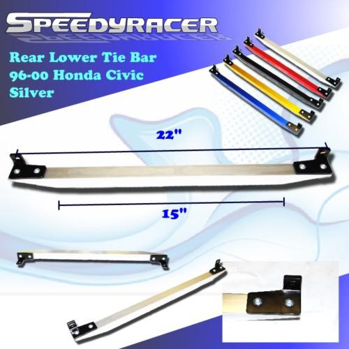 96 97 98 99 00 honda civic si rear lower tie bar silver 