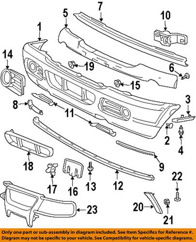 Ford oem 1l2z16039bca front bumper-front molding