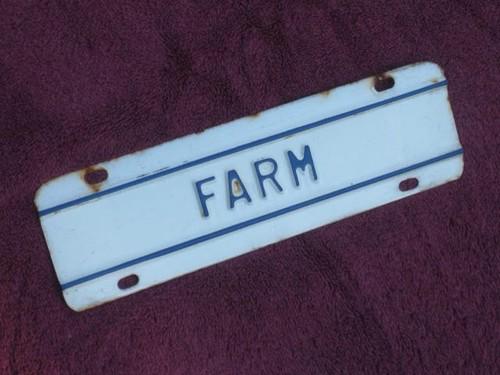 Vintage farm truck license plate topper accessory chevy ford dodge gmc 