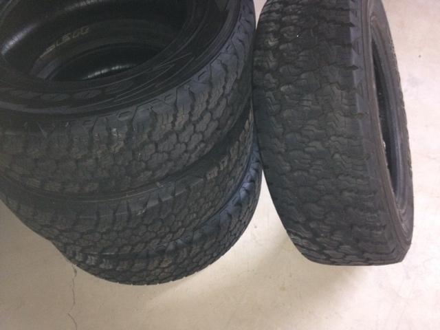 4 goodyear wrangler silent armor 265/65r18 tire