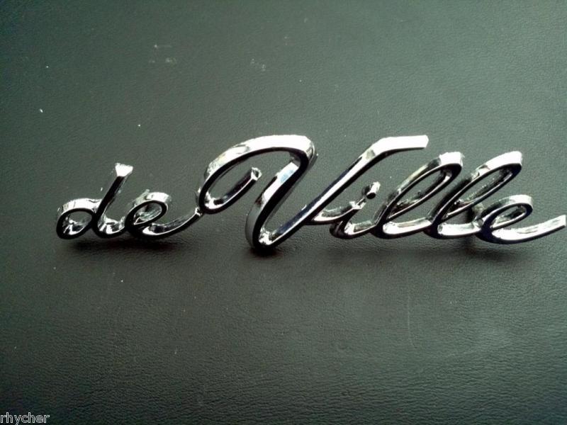  vintage deville emblem  nice   3-3/4  x 1"