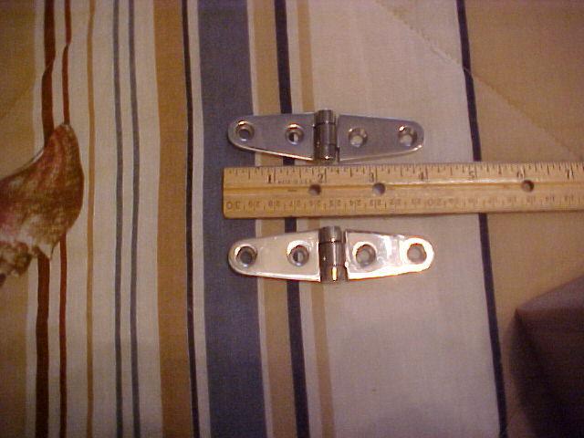 Marine boat s.s. set of strap hinges made by marpac new