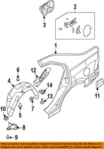 Find Ford Oem 9e5z5427936a Quarter Panel-filler Pocket In Holyoke 