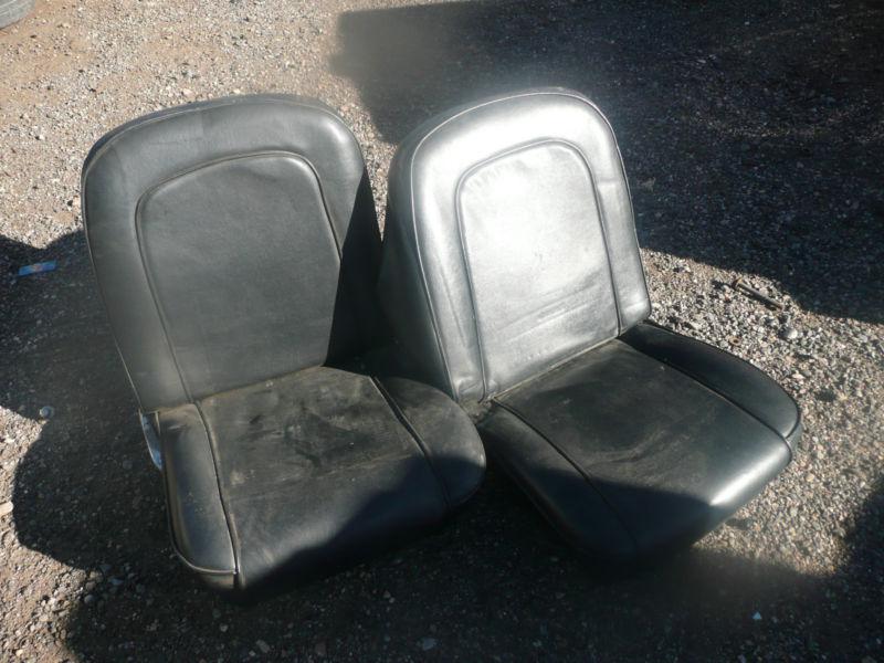 1967 ford mustang bucket seat set black