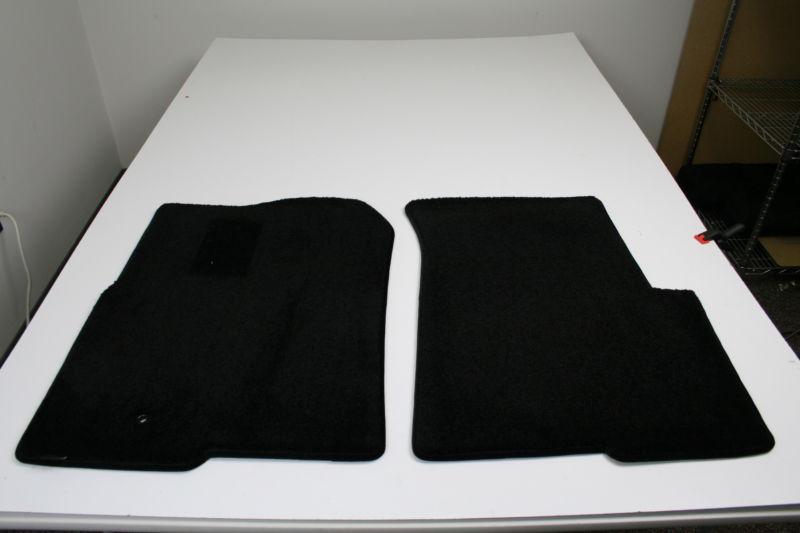 Luxury black carpet floormats front 2pc 2004-08 ford f150 reg/supercab/crew