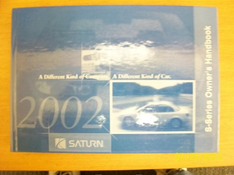 2002 saturn  s-series  owners manual 