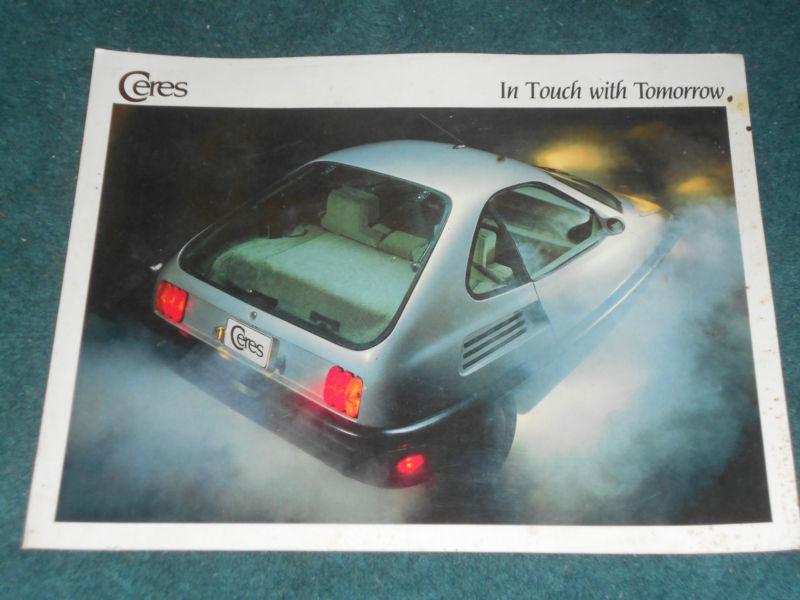 1983 ceres 3 wheeled vehicle sales brochure / original made in rockford illinois