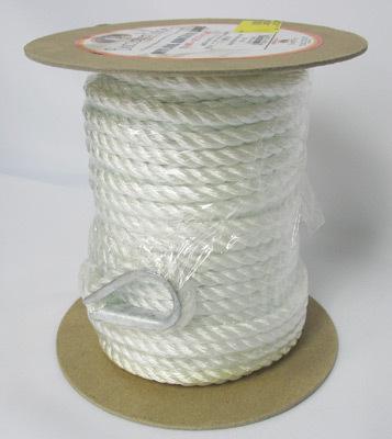 Buccaneer twisted nylon rope - white - 1/4" x 1200' 20-81200