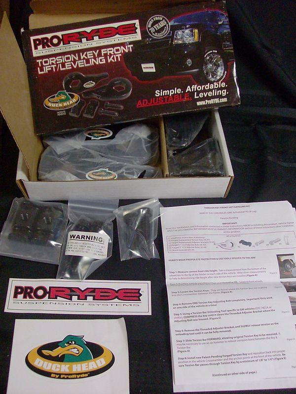 Northstar 64-1200g suspension body lift kit proryde duck head torsion leveling