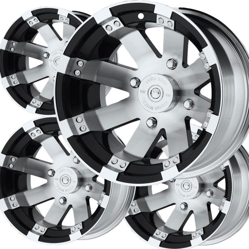 4) 15" rims wheels for 2003-2013 can-am outlander  400 2x4 4x4 type 158 buckshot