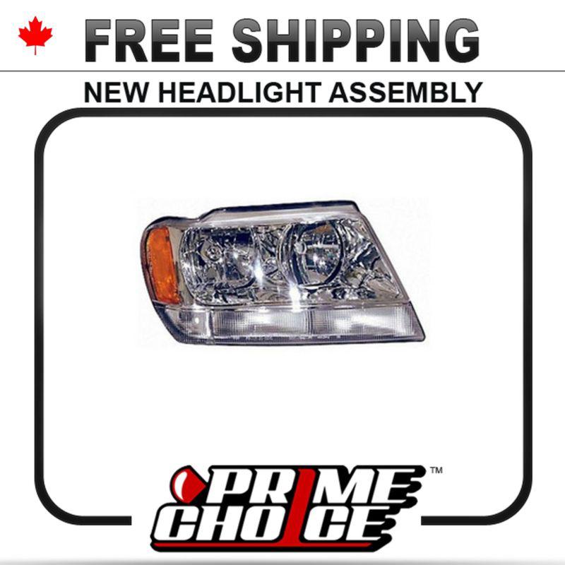 Prime choice new right passenger side headlamp headlight assembly replacement rh