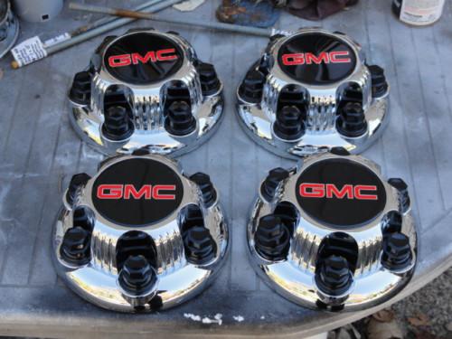 2000-10 gmc truck 16" 17" new  chrome center caps set