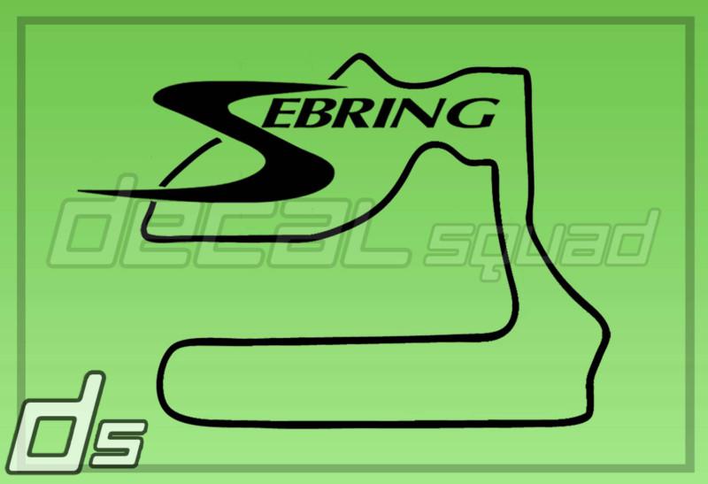 Sebring raceway 5" vinyl decal sticker window track autocross international race