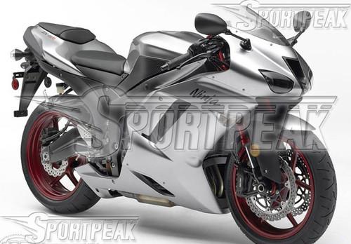 For kawasaki ninja zx-6r 07 08 2007 2008 636 fairing abs body kit silver f76c17