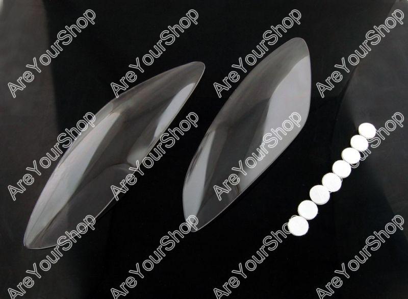 Headlight lens cover shield for yamaha fazer fz6s 2004-2009 clear