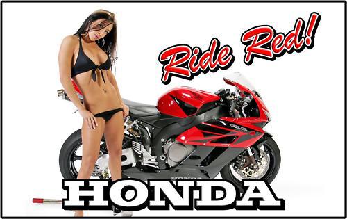 Honda banner cbr rr motorcyle streetbike flag sign 