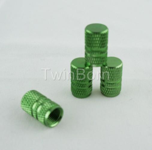 Green wheel valve stem cover air duct cap for honda nissan mazda mitsubishi 4pcs