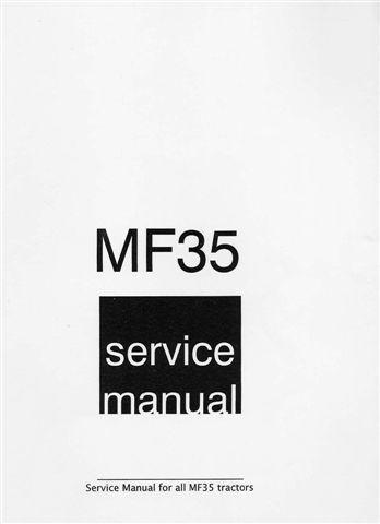 Massey ferguson mf-35 tractor shop service repair manual mf35