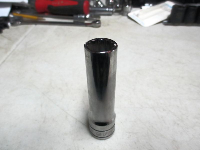 Snap on 1/2" drive deep 12 point 9/16" socket #s181a