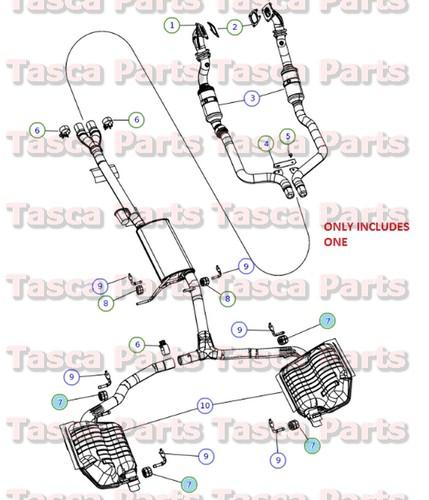 New oem exhaust system isolator 2008-2014 dodge chrysler vehicles #4578340aa