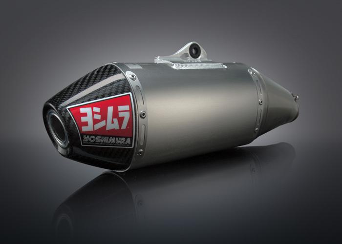 Yoshimura rs-4 slip-on muffler stainless/alum/carbon for kawasaki kx450f 2012-13