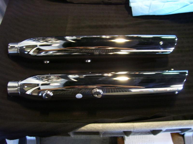 Harley- davidson screamin eagle muffler kit slip-on slash cut p/n 80679-08