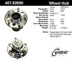 Centric parts 407.62000 rear hub assembly