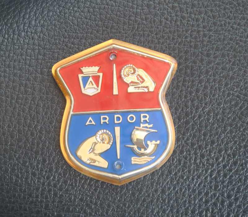 Legshield badge for vintage scooter . ulma vigano falbo 